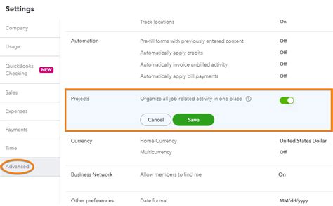 Image result for Using Projects in QuickBooks Online
