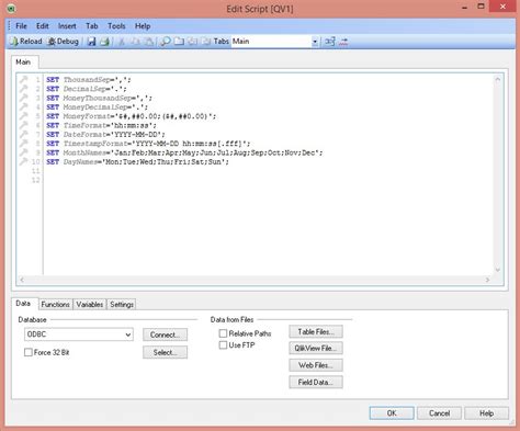 QlikView Edit Script 的图像结果