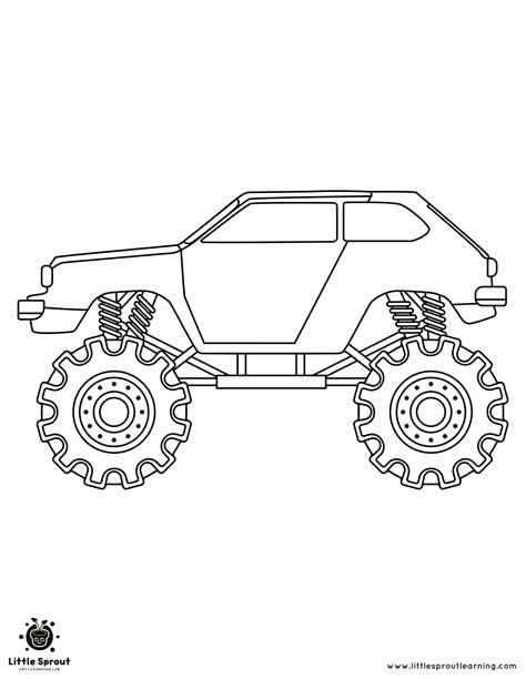 Best Monster Truck Coloring Pages | Top 10 Little Sprout Art