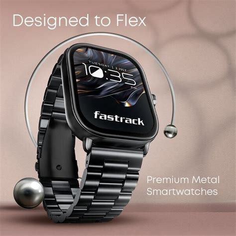 Buy Online Fastrack Radiant FX2 Luxury Metal Smartwatch with largest 5. ...