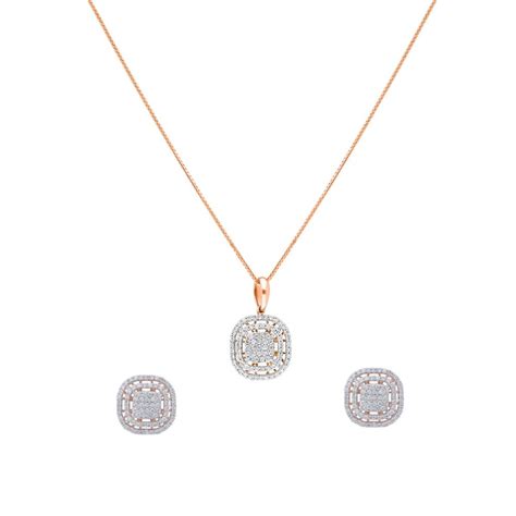 Diamond Pendant Sets India | Buy Pendant Sets Online | ORRA