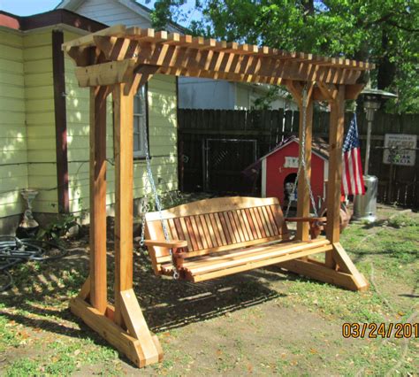 Cedar Porch Swings, Gliders, Welding | Cedar Swings N Things | Texas ...