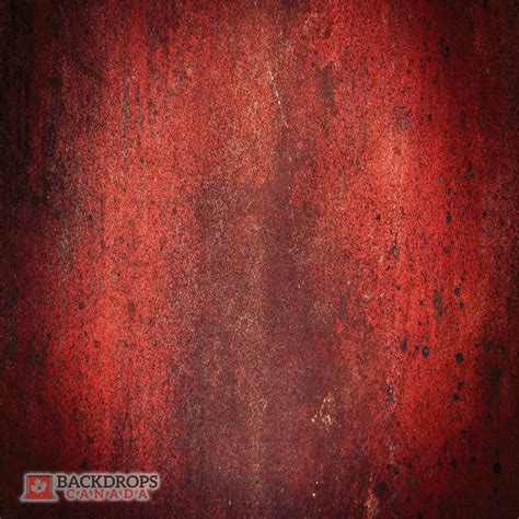 Red Rusty Metal - Backdrops Canada