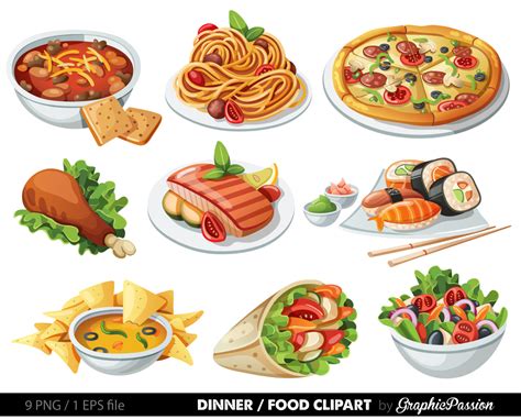 Variety Of Food Clip Art