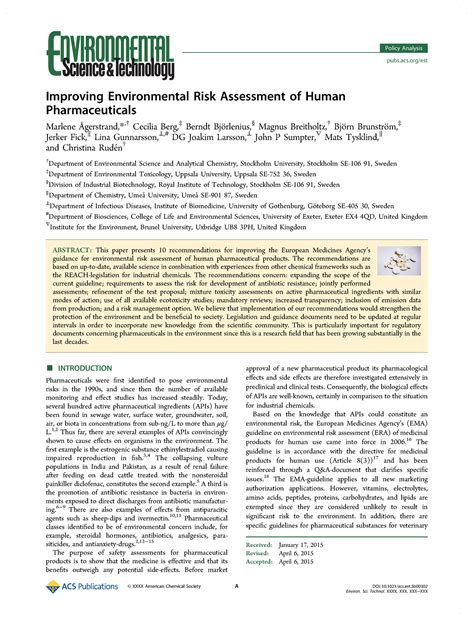 Ågerstrand - Paper - Improving Environmental Risk Assessment of Human ...