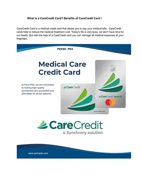 PPT - _What is a CareCredit Card_ Benefits of CareCredit Card ...