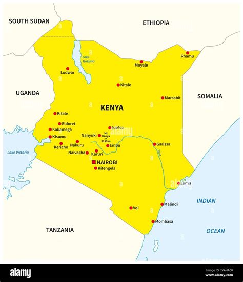 Kenya City Map