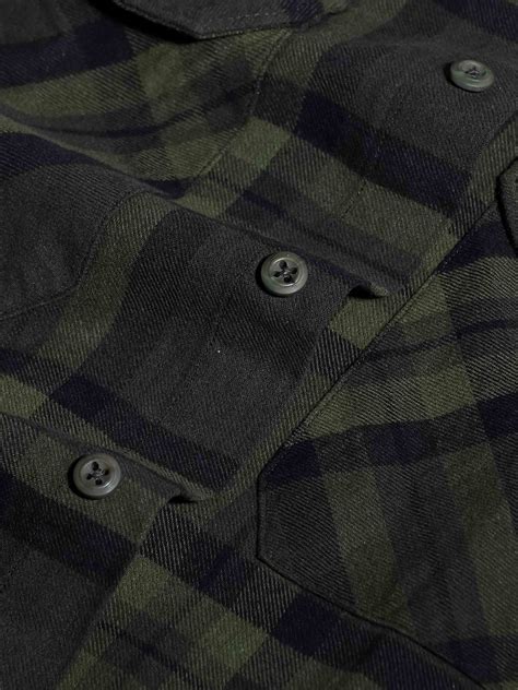 Men's checked full sleeves double pocket shirt | Pista