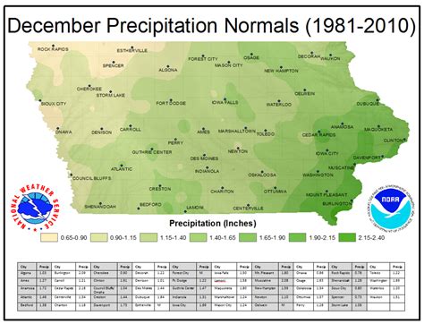 Iowa Climate Normals Maps