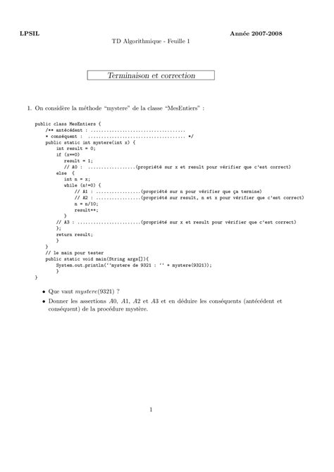 Image result for Complexité Algorithmique Exercices
