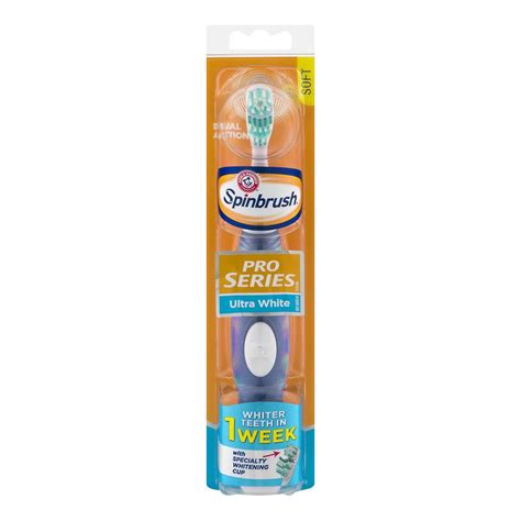 Buy Spinbrush Prowhitening Battery Powered Toothbrush, Soft Online at ...