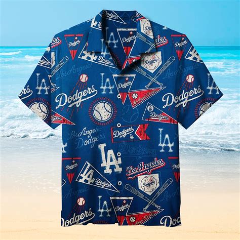 Los Angeles Dodgers Hawaiian Short Sleeve Shirt 3D All Over Print, Men ...