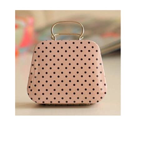 Buy 1 pcs Large handbags style storage box wedding favor tin box cable ...