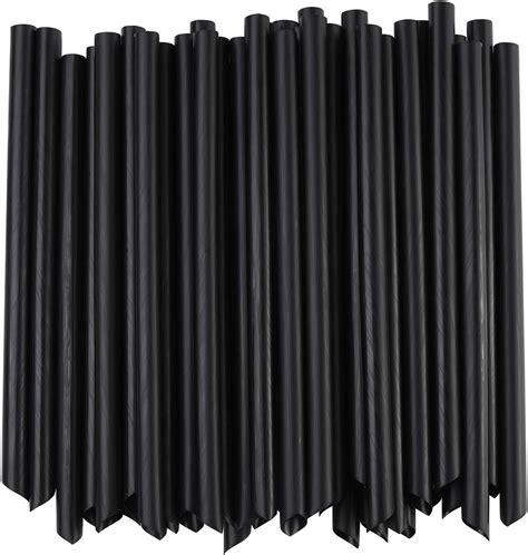 Buy ALINK 200 Colorful Flexible Straws + 100 Black Boba Tea Straws ...