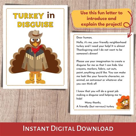 Turkey in Disguise Project, Turkey Trouble Disguise, Thanksgiving ...