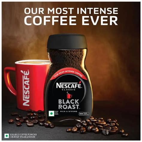 Nescafe Classic Black Roast Instant Coffee - Rich & Dark