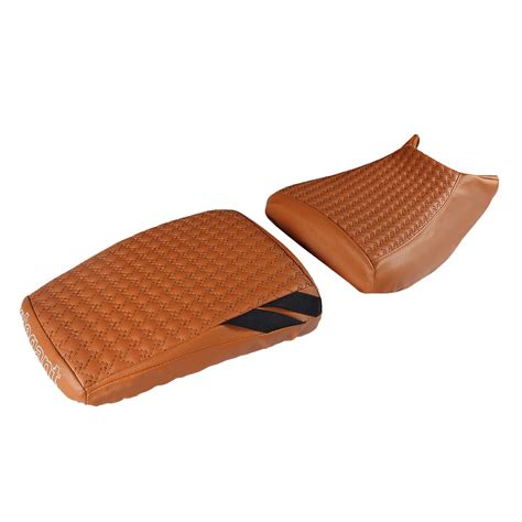 Elegant Rodeo Luxury Twin Bike Seat Cover Tan with Black Side Detail ...
