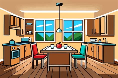 Kitchen Table Cartoon 的图像结果