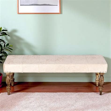 Ikiriya Cairo Sheesham Wood Accent 3 Seater Bench/Settees/Recamiers for ...