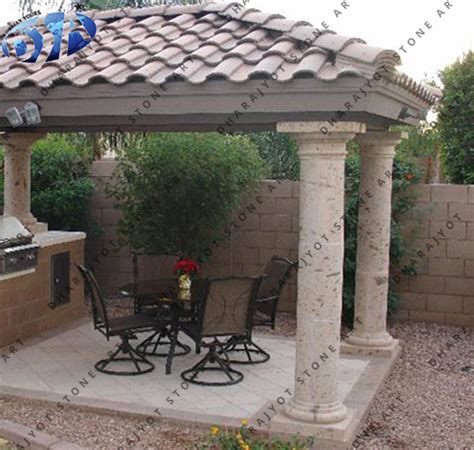 Indoor Decorative Natural Marble Carved Pillar – Dharajyot Stone Art