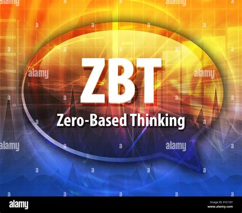 word speech bubble illustration of business acronym term ZBT Zero-Based Thinking Stock Photo - Alamy