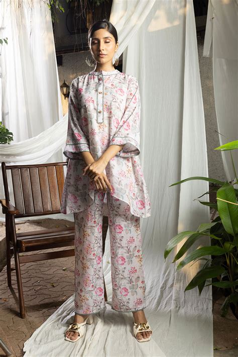 White Printed Tunic With Trousers – Buy Best Ethnic Wear for Women ...