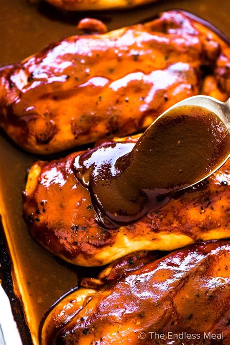 Baked BBQ Chicken Breast (4 ingredient recipe!)