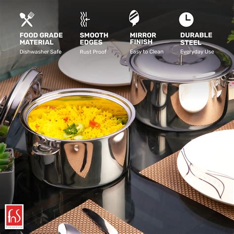 Buy FnS Pinnacle 1600ml Stainless Steel Casserole