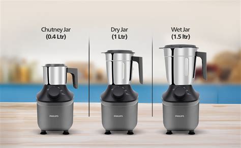 Buy Philips HL7770/00 Mixer Grinder, 800 Watt Powerful motor, 3 Jars ...