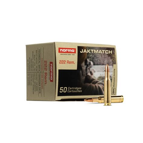 NORMA Jaktmatch .222 Rem. FMJ 3,6g/55gr, 101,50