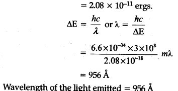 What is the energy in joules, required to shift the electron of the ...