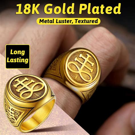 Buy FaithHeart Satan Leviathan Cross Rings for Men Statinless Steel ...