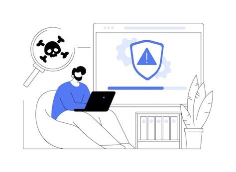 Antivirus software abstract concept vector illustration | Premium Vector