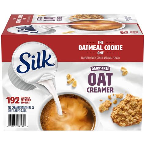 Silk Oatmeal Cookie Oat Creamer, Dairy Free, Gluten Free, Soy Free (192 ...
