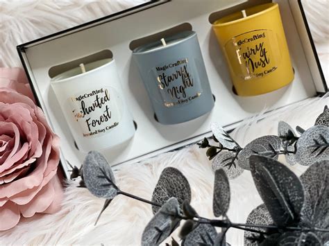 Trio Candle Set Highly Scented Candles Gift Set 3 X Candles - Etsy