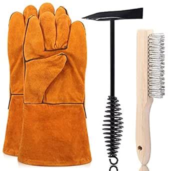 Rustark 3 Pack Scratch Wire Brush Slag Removal Tool Kit, 10 Inch ...