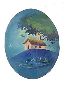 JunaKart Wodden Art Landscape wall hanging For living room : Amazon.in ...