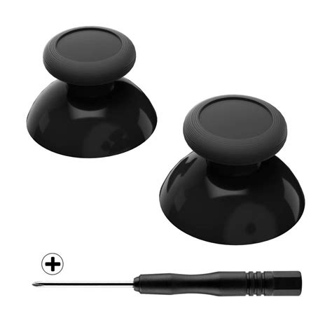 eXtremeRate Black Replacement 3D Joystick Thumbsticks, Analog Thumb ...