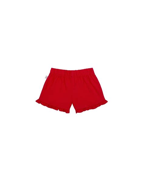 Buy Girls Shorts Frill Hem - Red Online at Best Price | Mothercare India