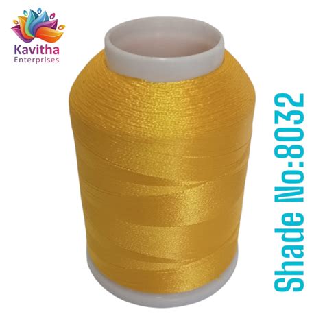 Yellow Computer Machine Embroidery Thread by R Rock -3000 Meters, 65g ...