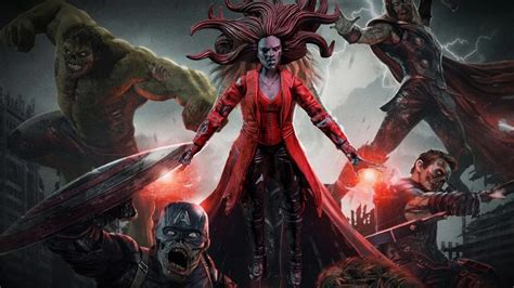 Zombie Scarlet Witch - Wanda - What If - Marvel - Buy Royalty Free 3D ...
