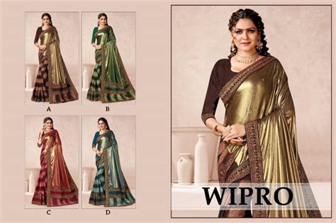Ronisha Wipro Designer Stone Worked Saree Collection: Textilecatalog