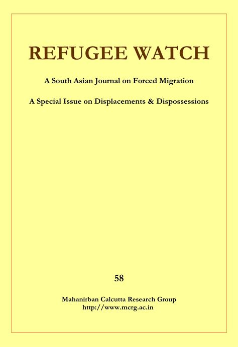 Current Issue of Refugee Watch