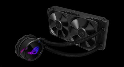 ASUS ROG Strix LC 240 RGB AIO Liquid CPU Cooler 240mm Radiator, Dual ...
