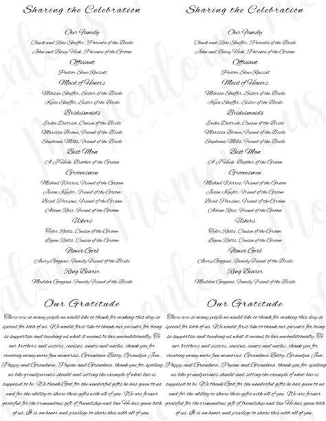 Image result for How to Write a Wedding Ceremony Program