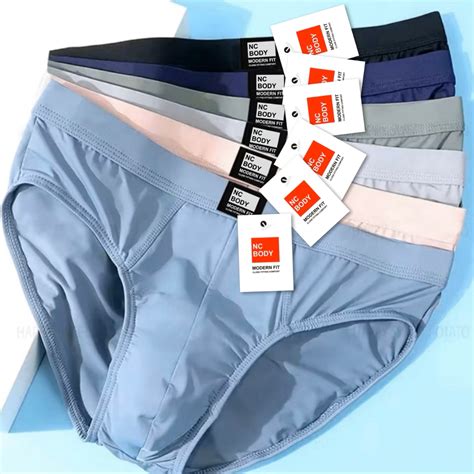 12/6Pcs Mens brief Cotton Men's Underwear Briefs for mens Stretchable ...