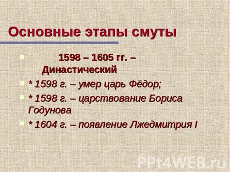 Этапы смутное время: Почему смутное время получило такое название ...
