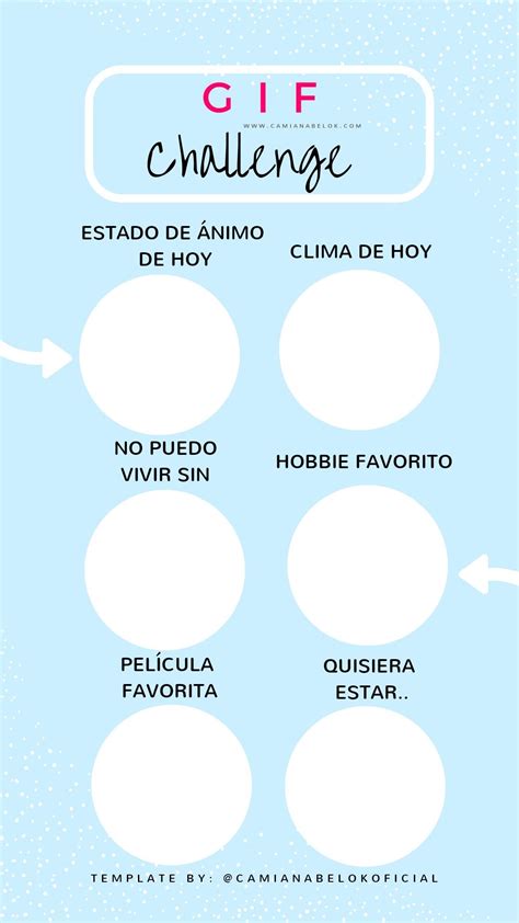 Gif challenge Español, spanish story games instagram template stories ...