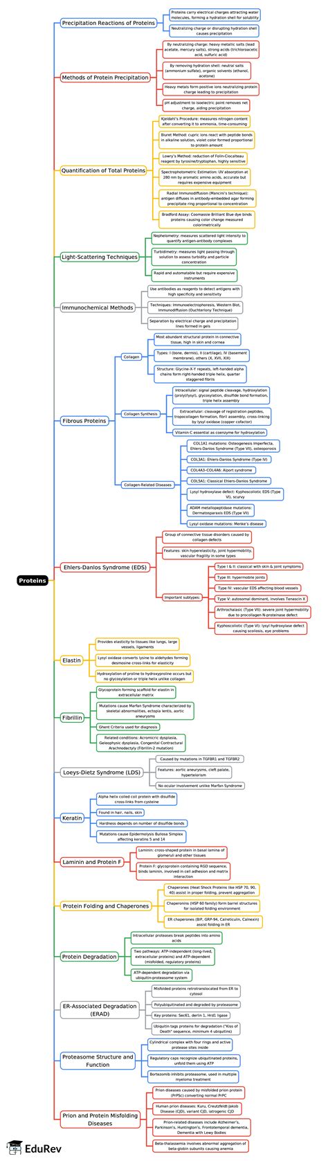 Proteins -2 Mind Map - NEET PG Biochemistry PDF Download
