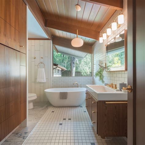 Updated Mid Century Modern Bathroom Mid Century Modern Bathroom